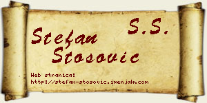 Stefan Stošović vizit kartica